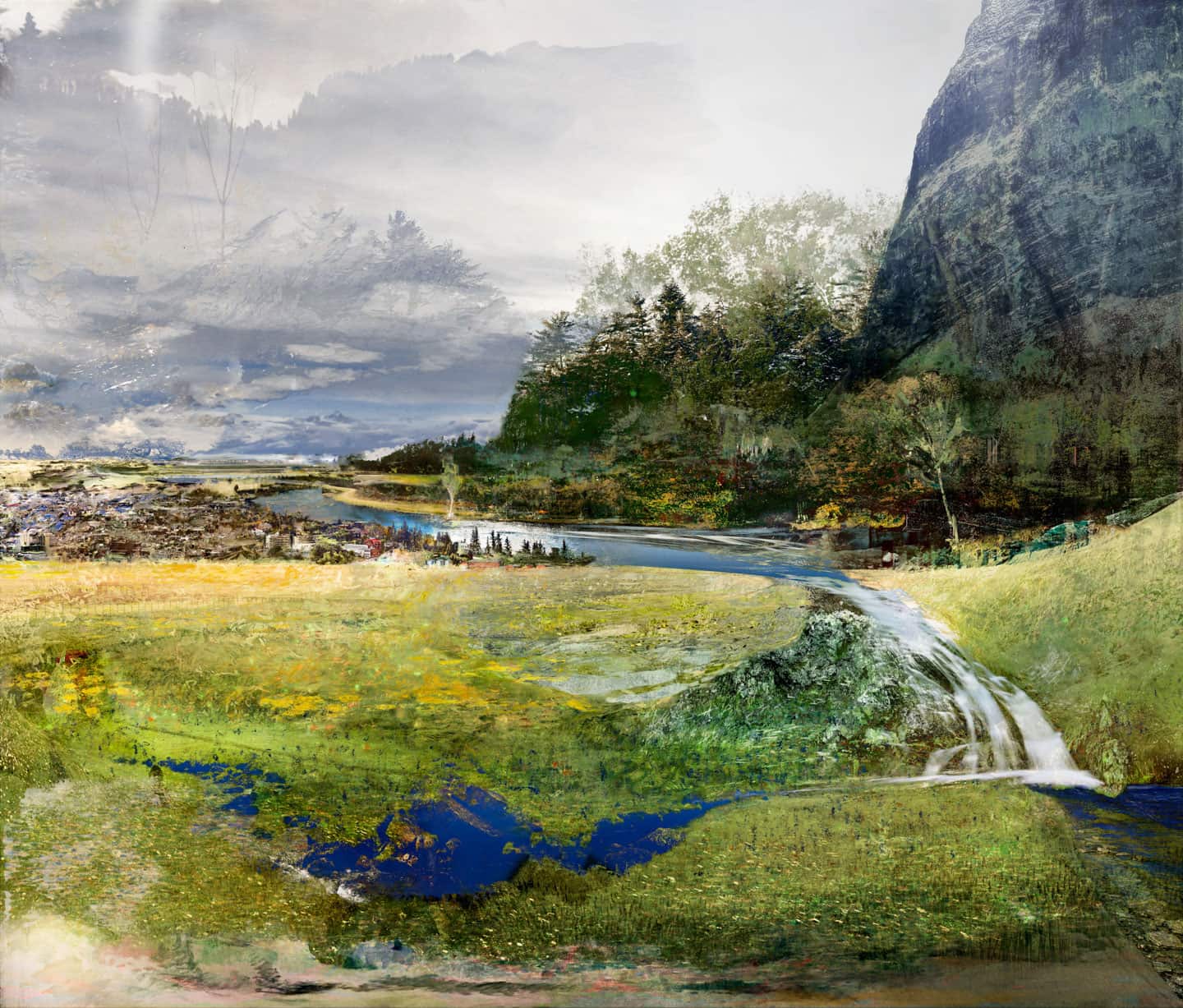 Alex Fischer, Tonight And Day (Summer), 2018 92&times108 in digital painting